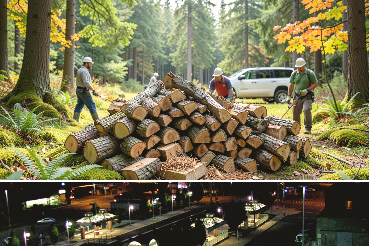 Firewood Relocation in Auburn, King County, WA - Often requested in early fall when moving wood into covered storage ahead of winter.