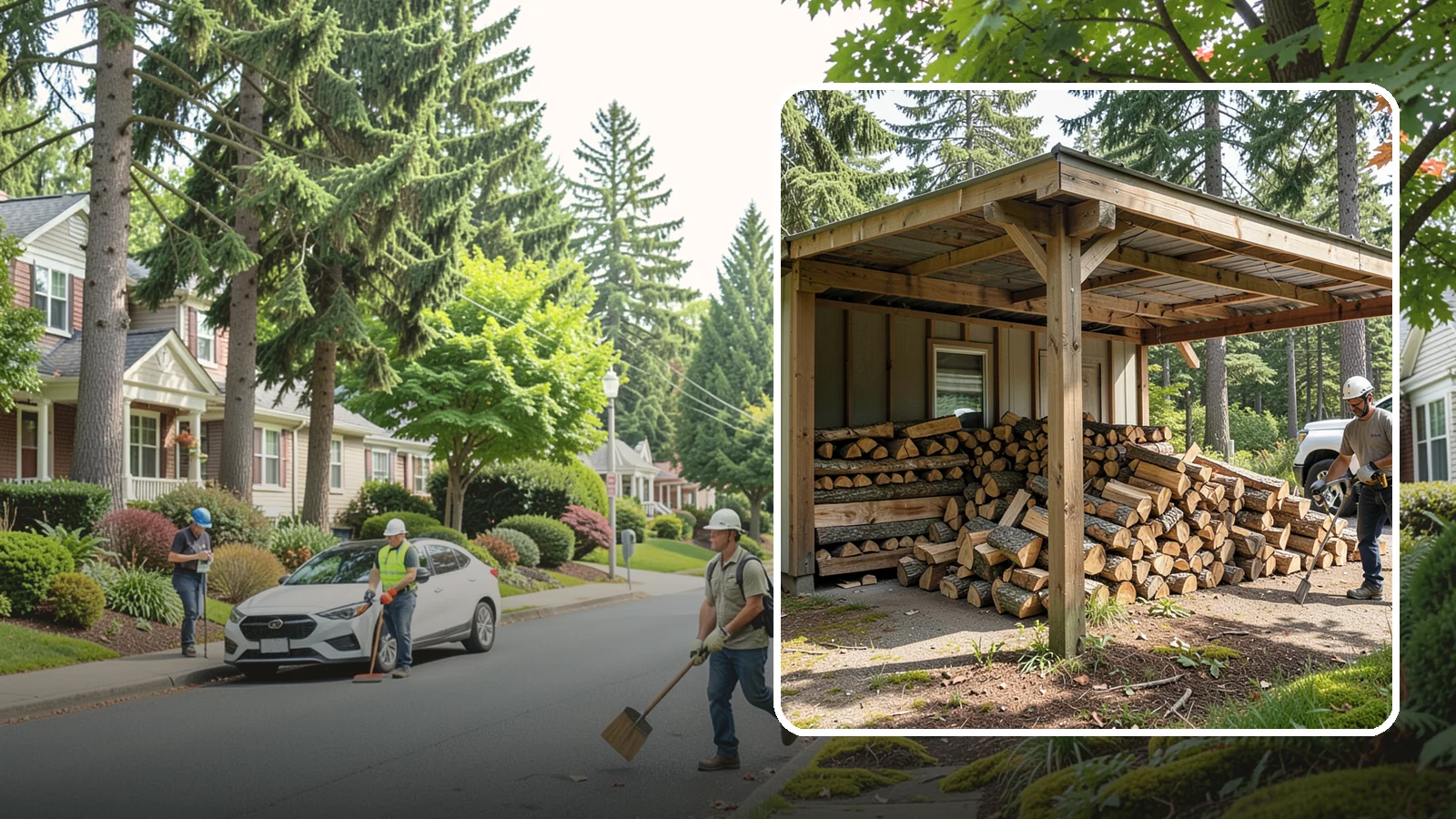 Firewood Relocation in Beaux Arts Village, King County, WA - Our firewood relocation service moves your existing wood supply to a new spot, shed, or property without the back-breaking work.