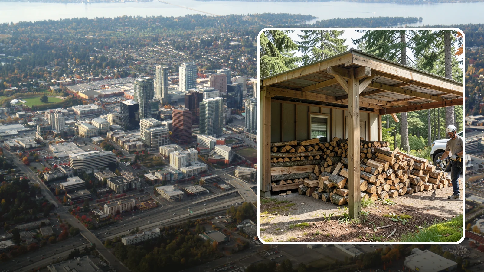 Firewood Relocation in Bellevue, King County, WA - Our firewood relocation service moves your existing wood supply to a new spot, shed, or property without the back-breaking work.