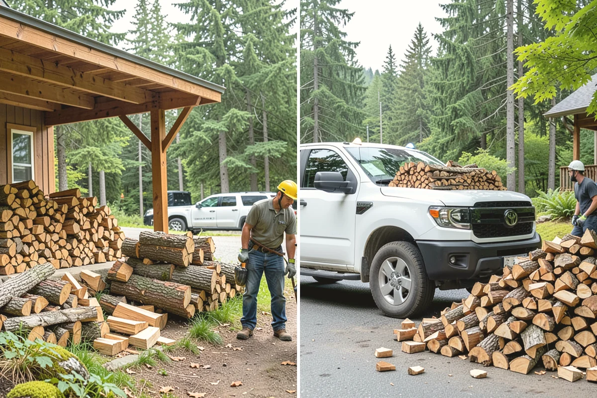 Firewood Relocation in Black Diamond, King County, WA - Show us the wood and where it needs to go