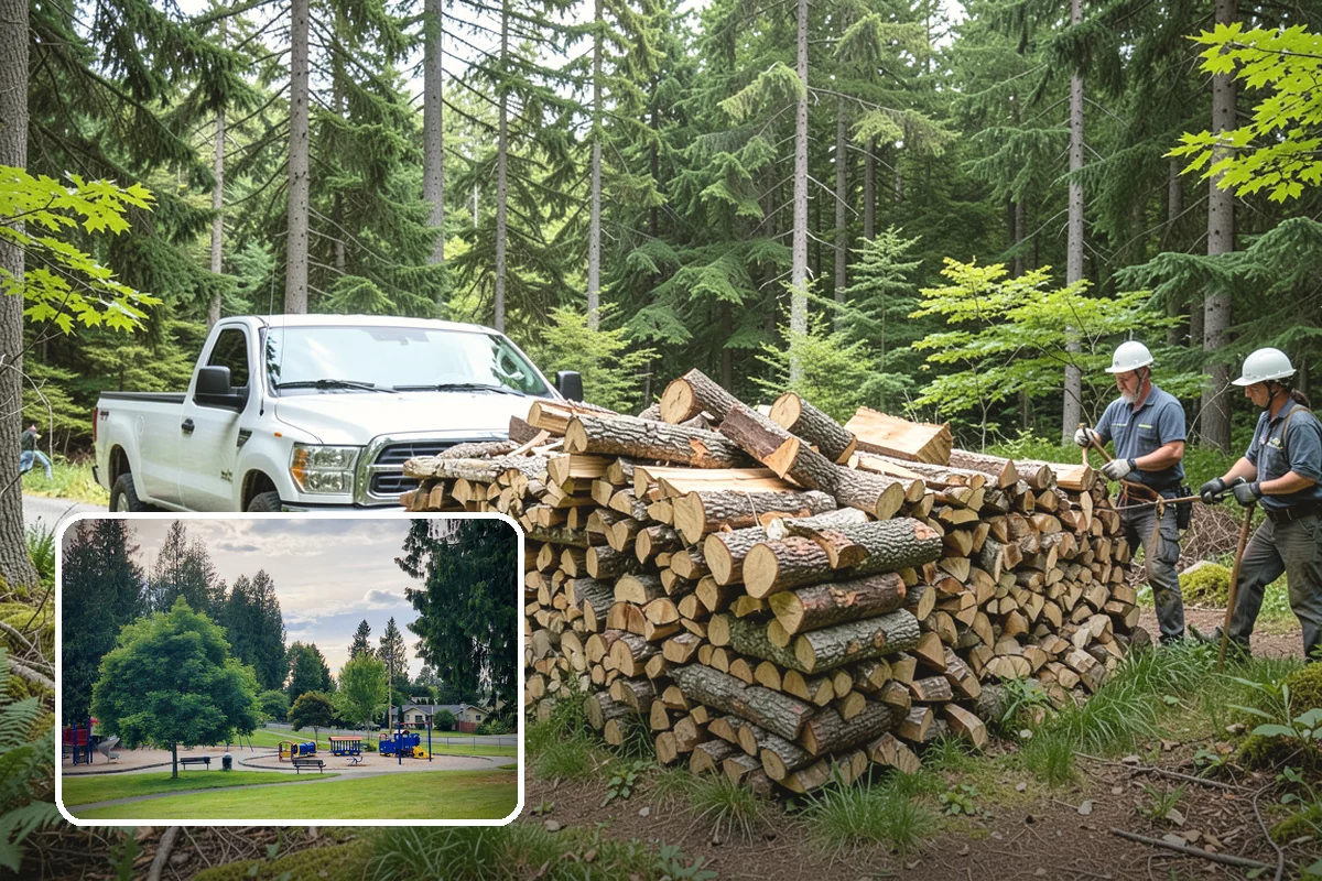 Firewood Relocation in Bonney Lake, Pierce County, WA - Moves heavy wood so you do not have to