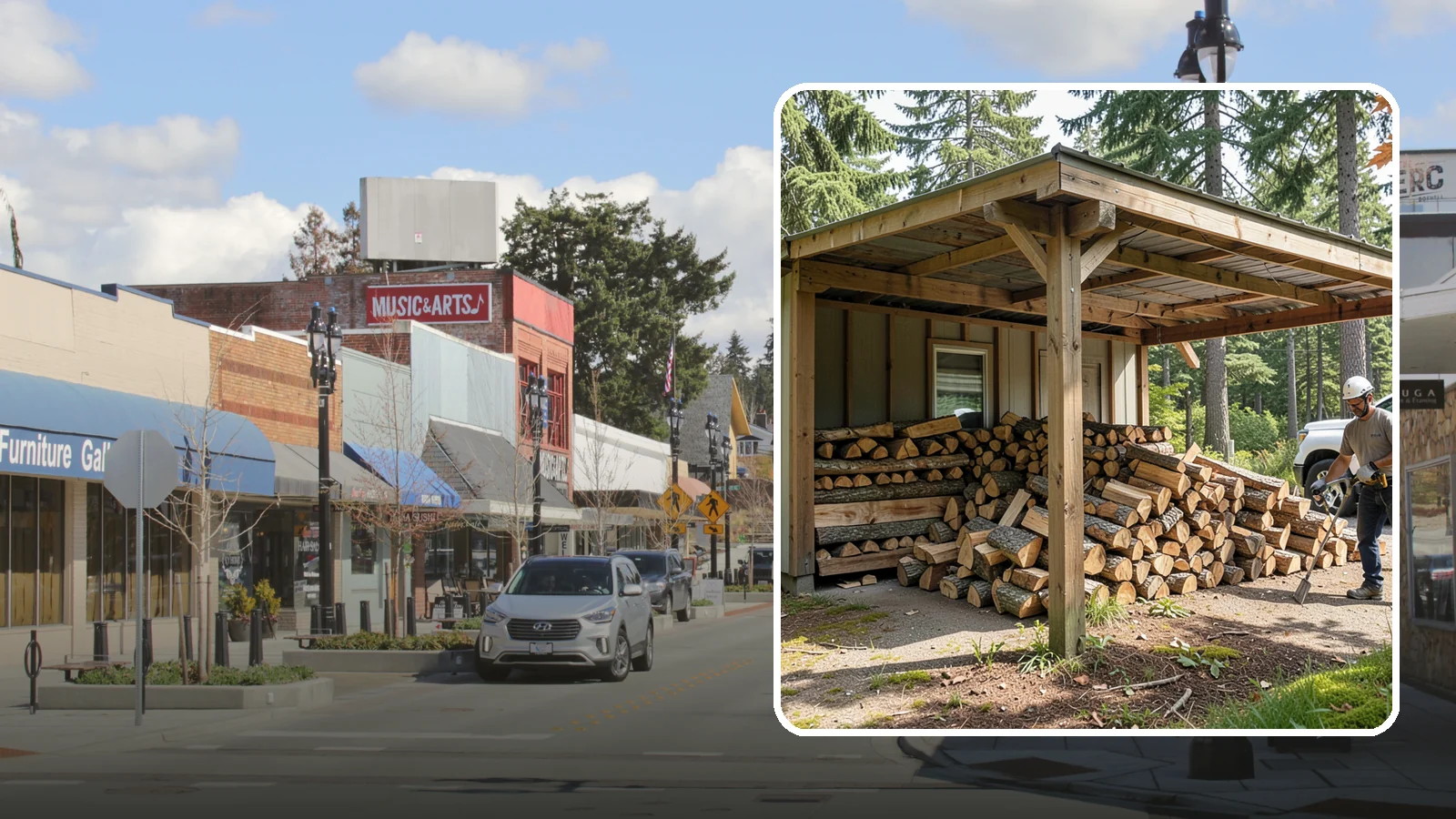 Firewood Relocation in Bothell, King County, WA - Our firewood relocation service moves your existing wood supply to a new spot, shed, or property without the back-breaking work.