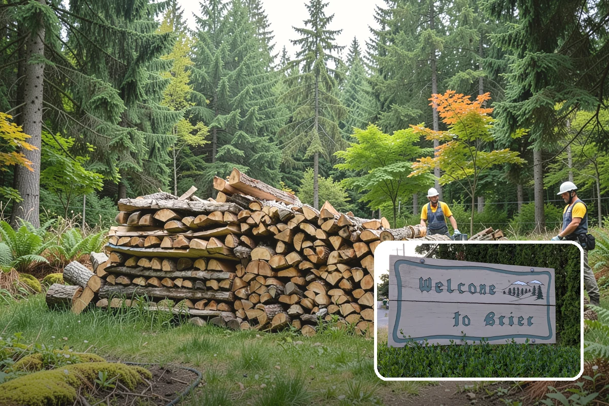 Firewood Relocation in Brier, Snohomish County, WA - Moves heavy wood so you do not have to