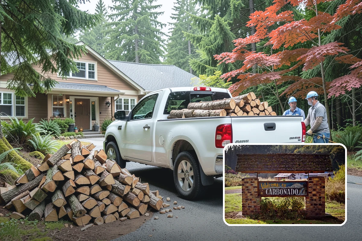 Firewood Relocation in Carbonado, Pierce County, WA - Moves heavy wood so you do not have to