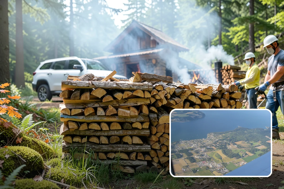 Firewood Relocation in Coupeville, Island County, WA - Moves heavy wood so you do not have to