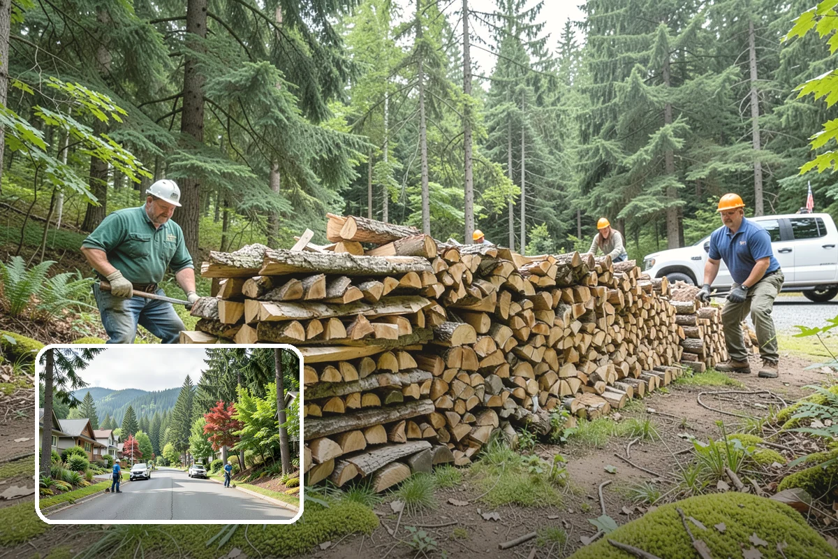 Firewood Relocation in Darrington, Snohomish County, WA - Moves heavy wood so you do not have to
