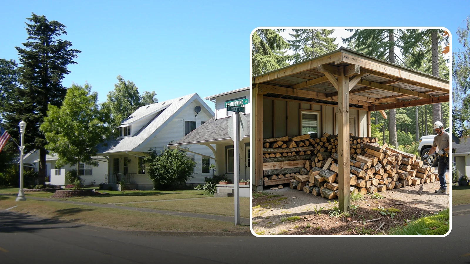 Firewood Relocation in DuPont, Pierce County, WA - Our firewood relocation service moves your existing wood supply to a new spot, shed, or property without the back-breaking work.