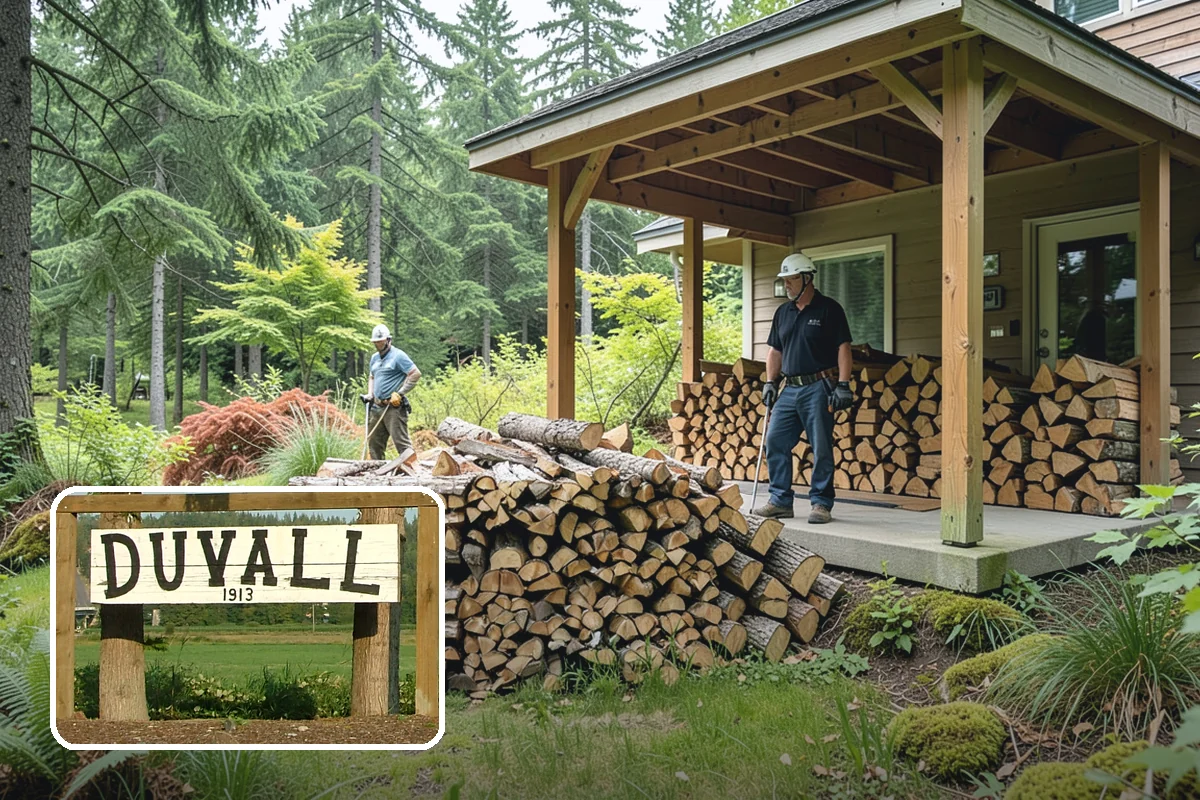 Firewood Relocation in Duvall, King County, WA - Moves heavy wood so you do not have to