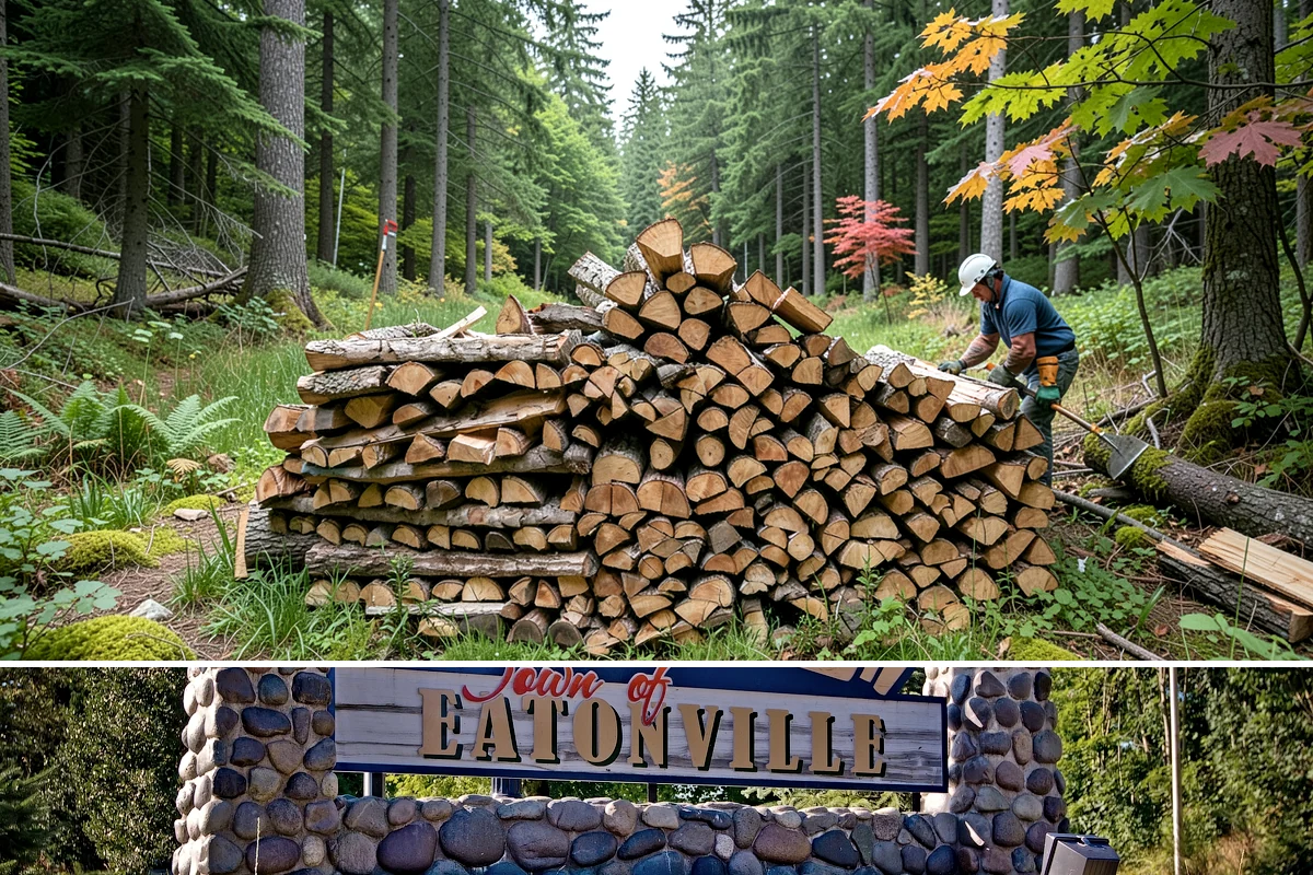 Firewood Relocation in Eatonville, Pierce County, WA - Often requested in early fall when moving wood into covered storage ahead of winter.
