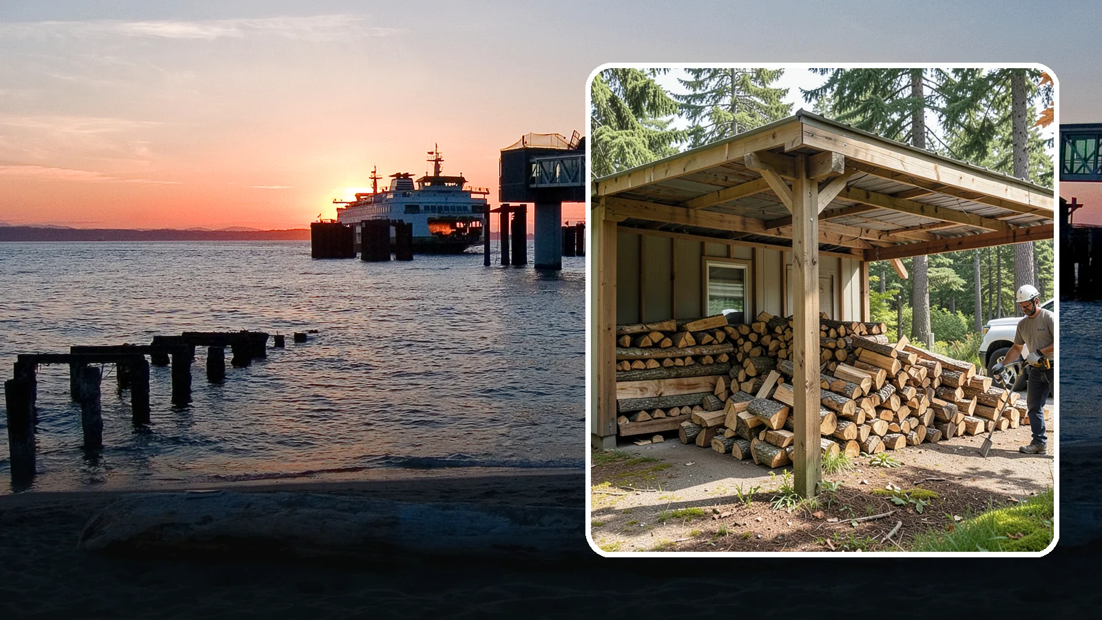Firewood Relocation in Edmonds, Snohomish County, WA - Our firewood relocation service moves your existing wood supply to a new spot, shed, or property without the back-breaking work.