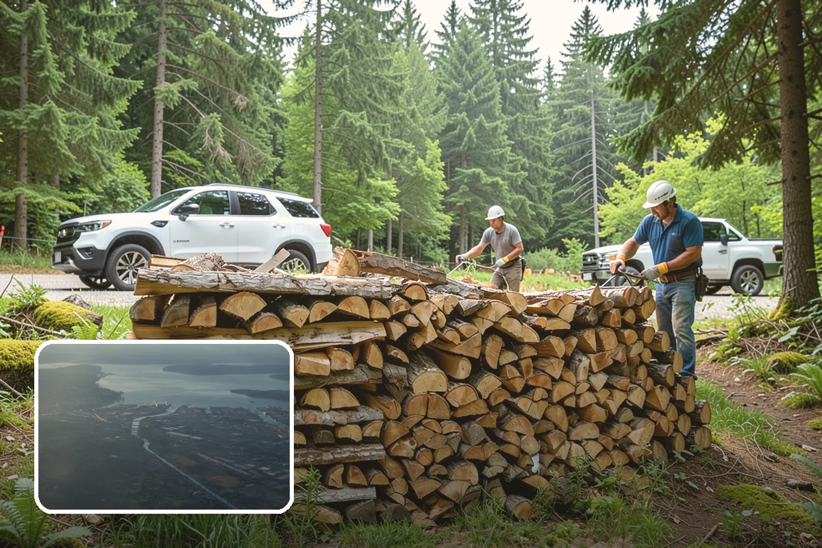Firewood Relocation in Fife, Pierce County, WA - Moves heavy wood so you do not have to
