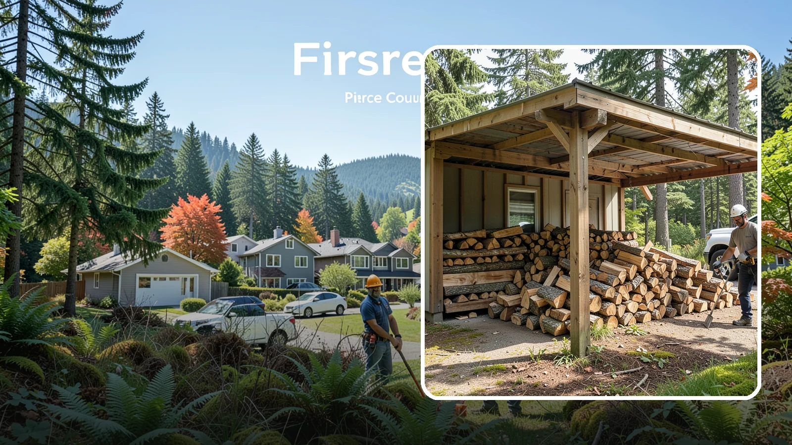 Firewood Relocation in Fircrest, Pierce County, WA - Our firewood relocation service moves your existing wood supply to a new spot, shed, or property without the back-breaking work.