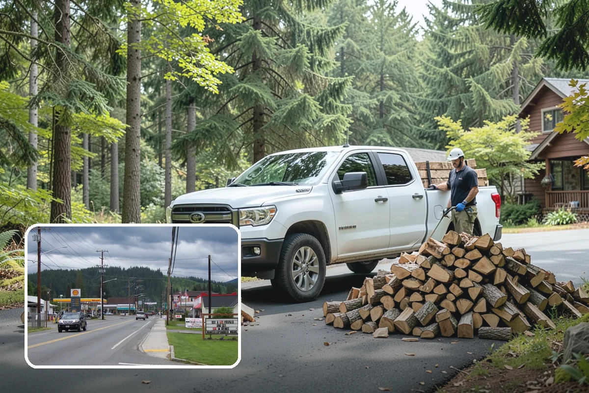 Firewood Relocation in Granite Falls, Snohomish County, WA - Moves heavy wood so you do not have to