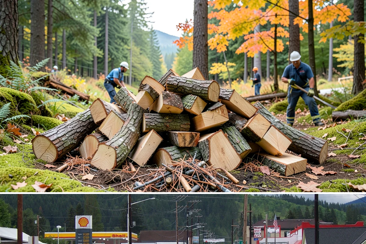 Firewood Relocation in Granite Falls, Snohomish County, WA - Often requested in early fall when moving wood into covered storage ahead of winter.