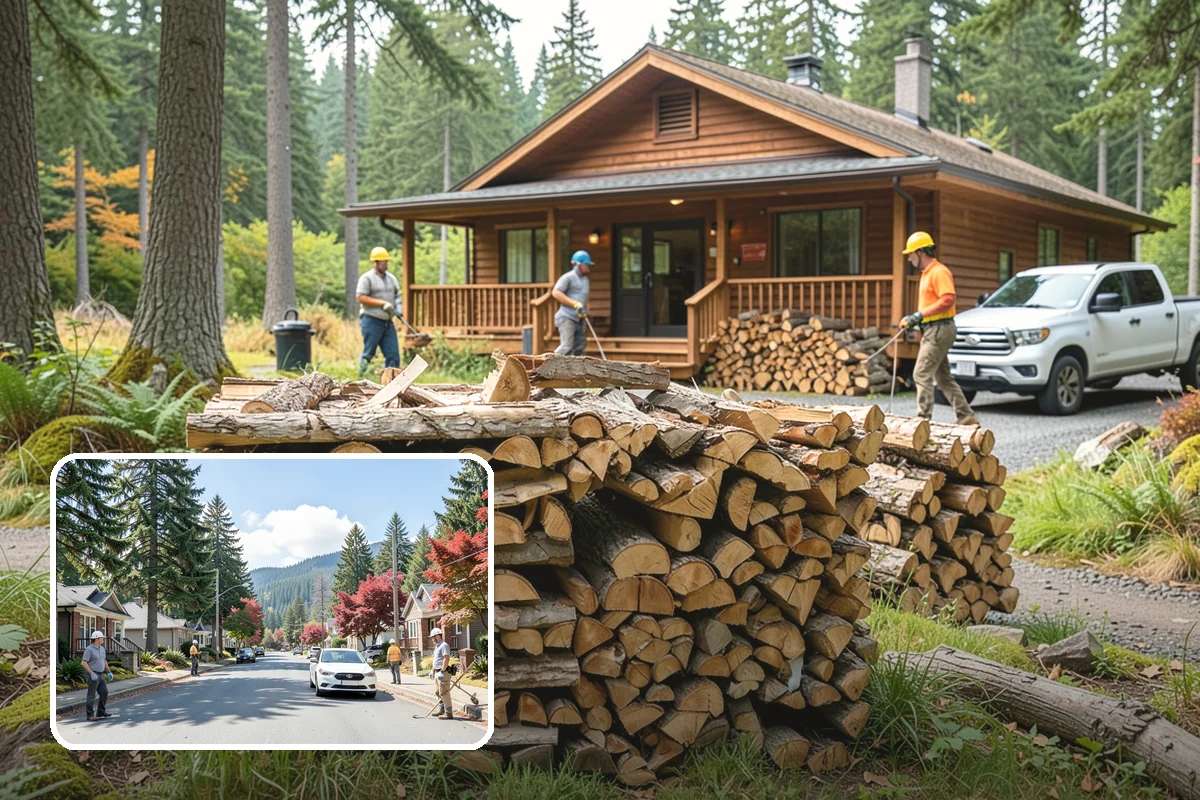 Firewood Relocation in Hunts Point, King County, WA - Moves heavy wood so you do not have to