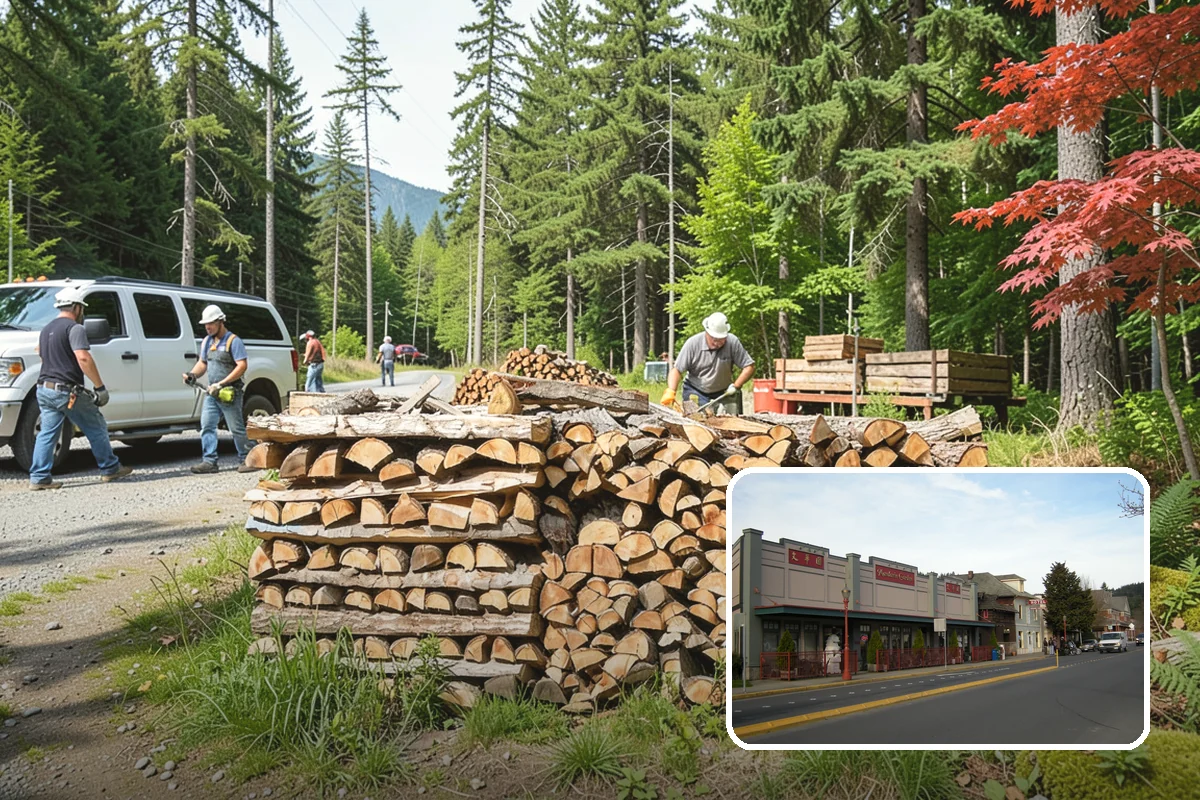 Firewood Relocation in Issaquah, King County, WA - Moves heavy wood so you do not have to