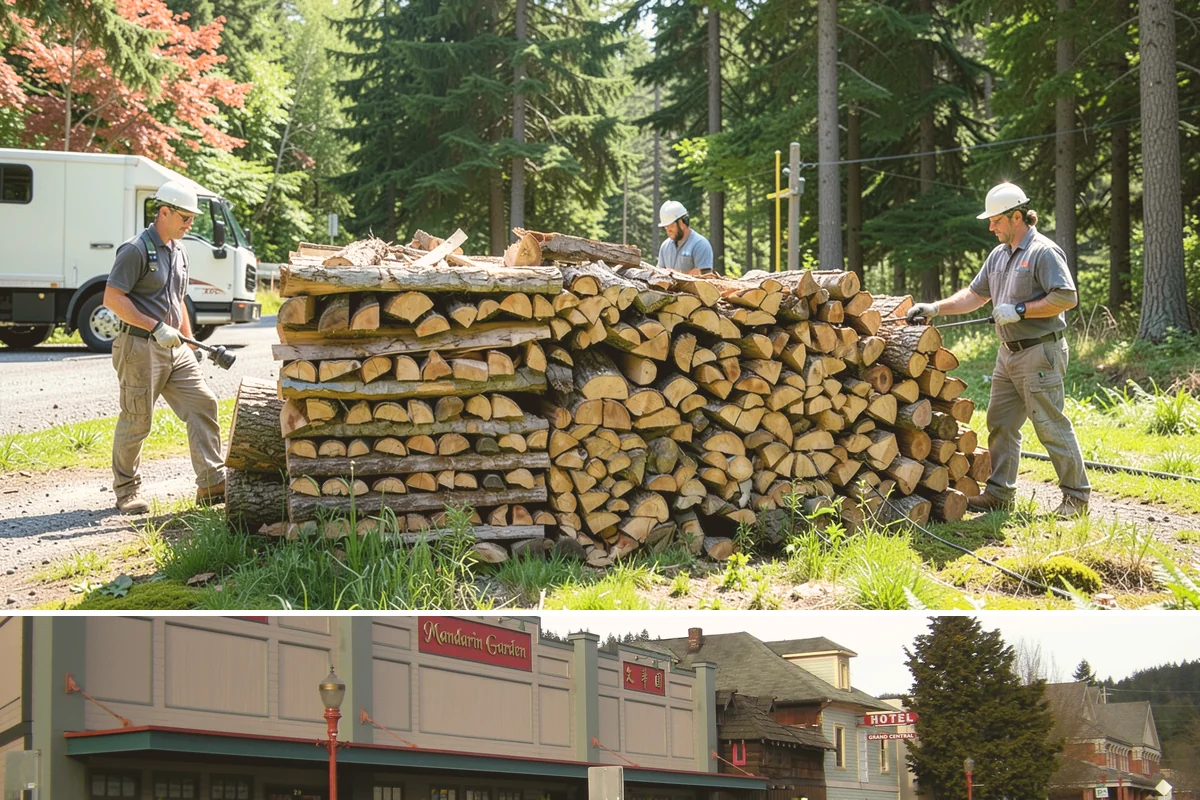 Firewood Relocation in Issaquah, King County, WA - Often requested in early fall when moving wood into covered storage ahead of winter.