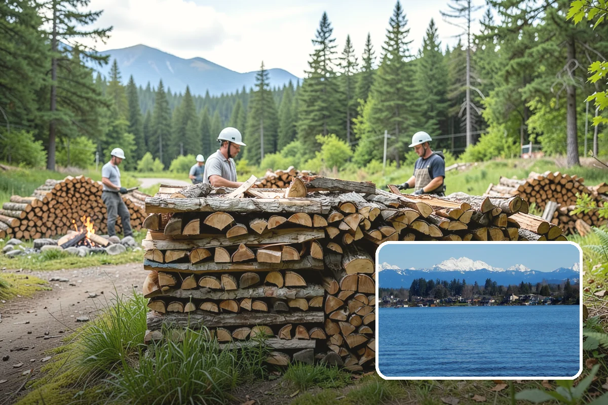 Firewood Relocation in Lake Stevens, Snohomish County, WA - Moves heavy wood so you do not have to