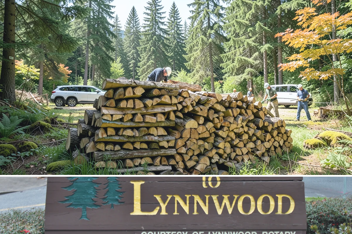 Firewood Relocation in Lynnwood, Snohomish County, WA - Often requested in early fall when moving wood into covered storage ahead of winter.