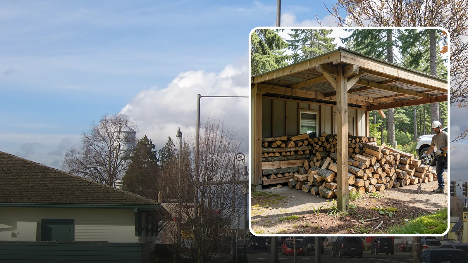 Firewood Relocation in Marysville, Snohomish County, WA - Our firewood relocation service moves your existing wood supply to a new spot, shed, or property without the back-breaking work.