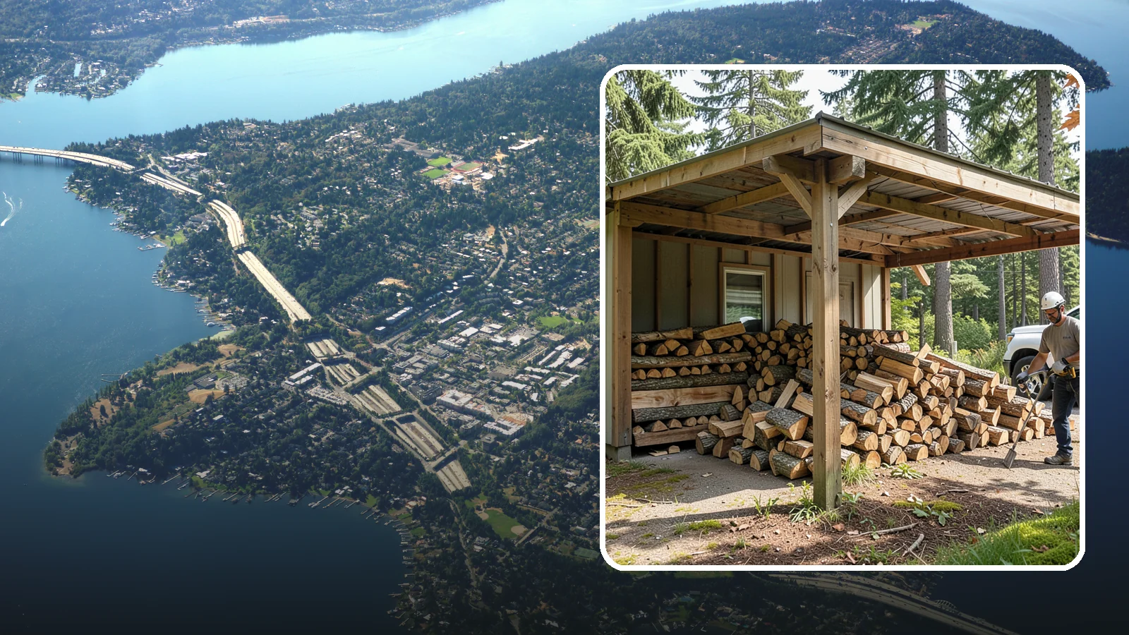 Firewood Relocation in Mercer Island, King County, WA - Our firewood relocation service moves your existing wood supply to a new spot, shed, or property without the back-breaking work.