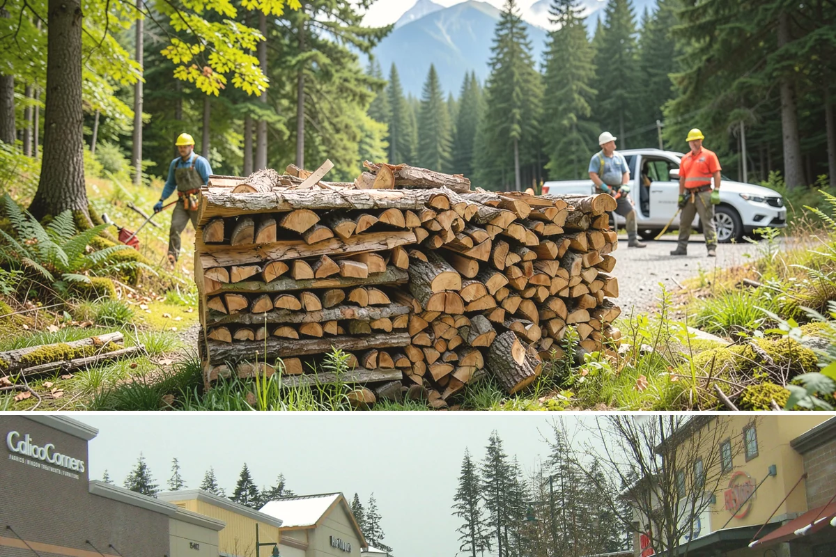 Firewood Relocation in Mill Creek, Snohomish County, WA - Often requested in early fall when moving wood into covered storage ahead of winter.
