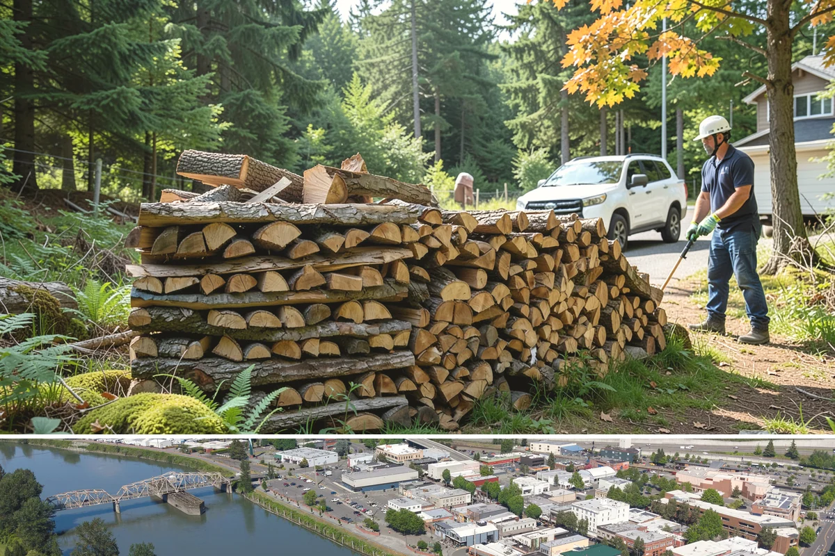 Firewood Relocation in Mount Vernon, WA - Often requested in early fall when moving wood into covered storage ahead of winter.