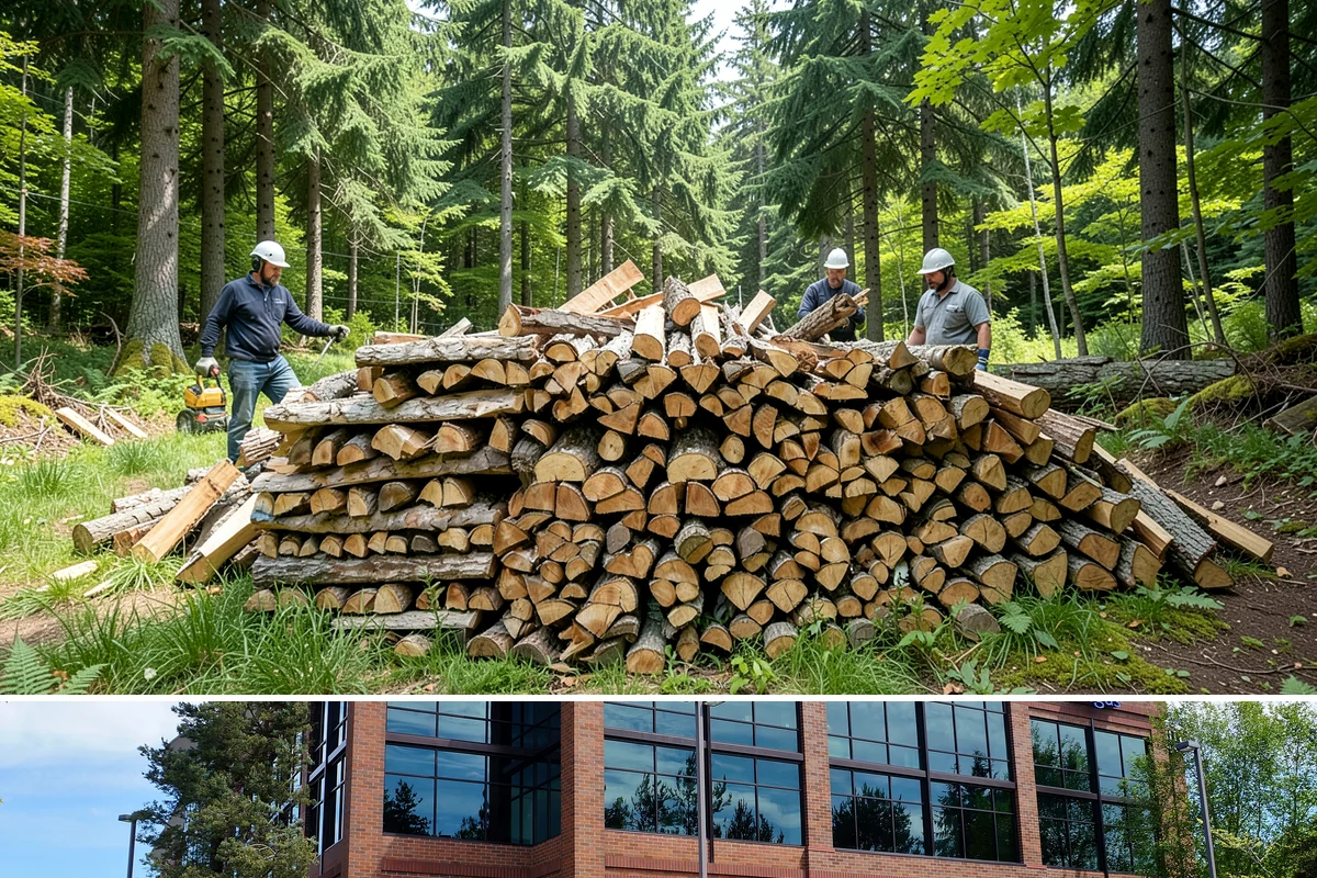 Firewood Relocation in Mountlake Terrace, WA - Often requested in early fall when moving wood into covered storage ahead of winter.