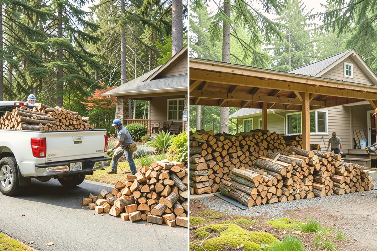 Firewood Relocation in Newcastle, King County, WA - Show us the wood and where it needs to go