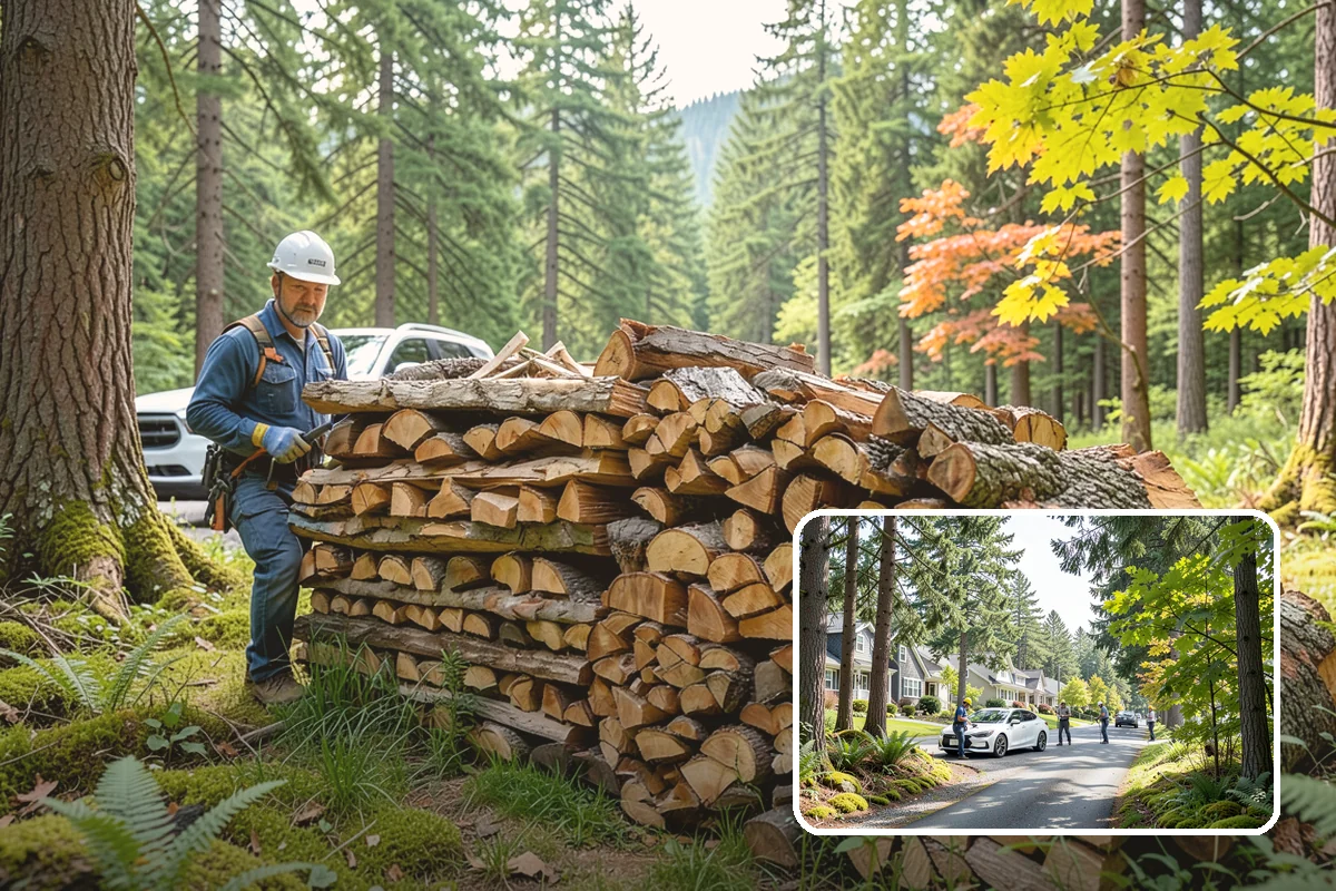 Firewood Relocation in Normandy Park, King County, WA - Moves heavy wood so you do not have to
