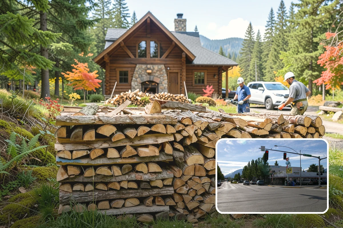 Firewood Relocation in North Bend, King County, WA - Moves heavy wood so you do not have to