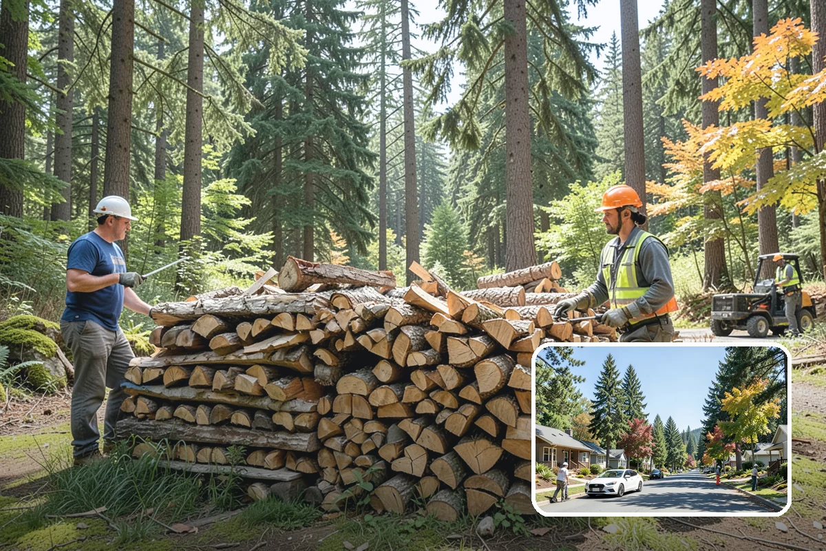 Firewood Relocation in Orting, Pierce County, WA - Moves heavy wood so you do not have to