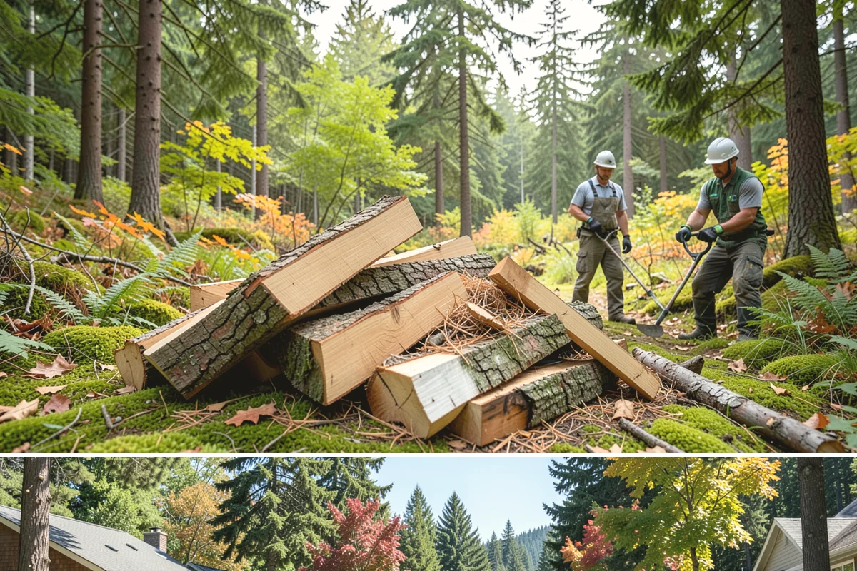 Firewood Relocation in Orting, Pierce County, WA - Often requested in early fall when moving wood into covered storage ahead of winter.