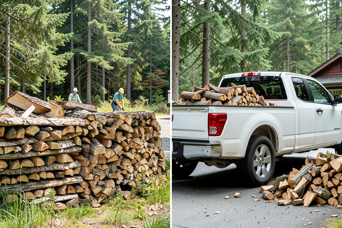 Firewood Relocation in Puyallup, Pierce County, WA - Show us the wood and where it needs to go