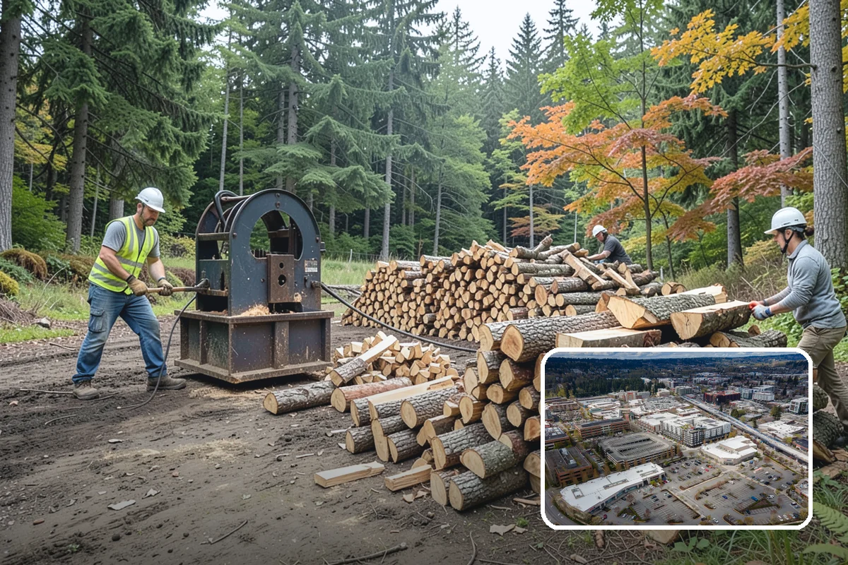 Firewood Relocation in Redmond, King County, WA - Moves heavy wood so you do not have to