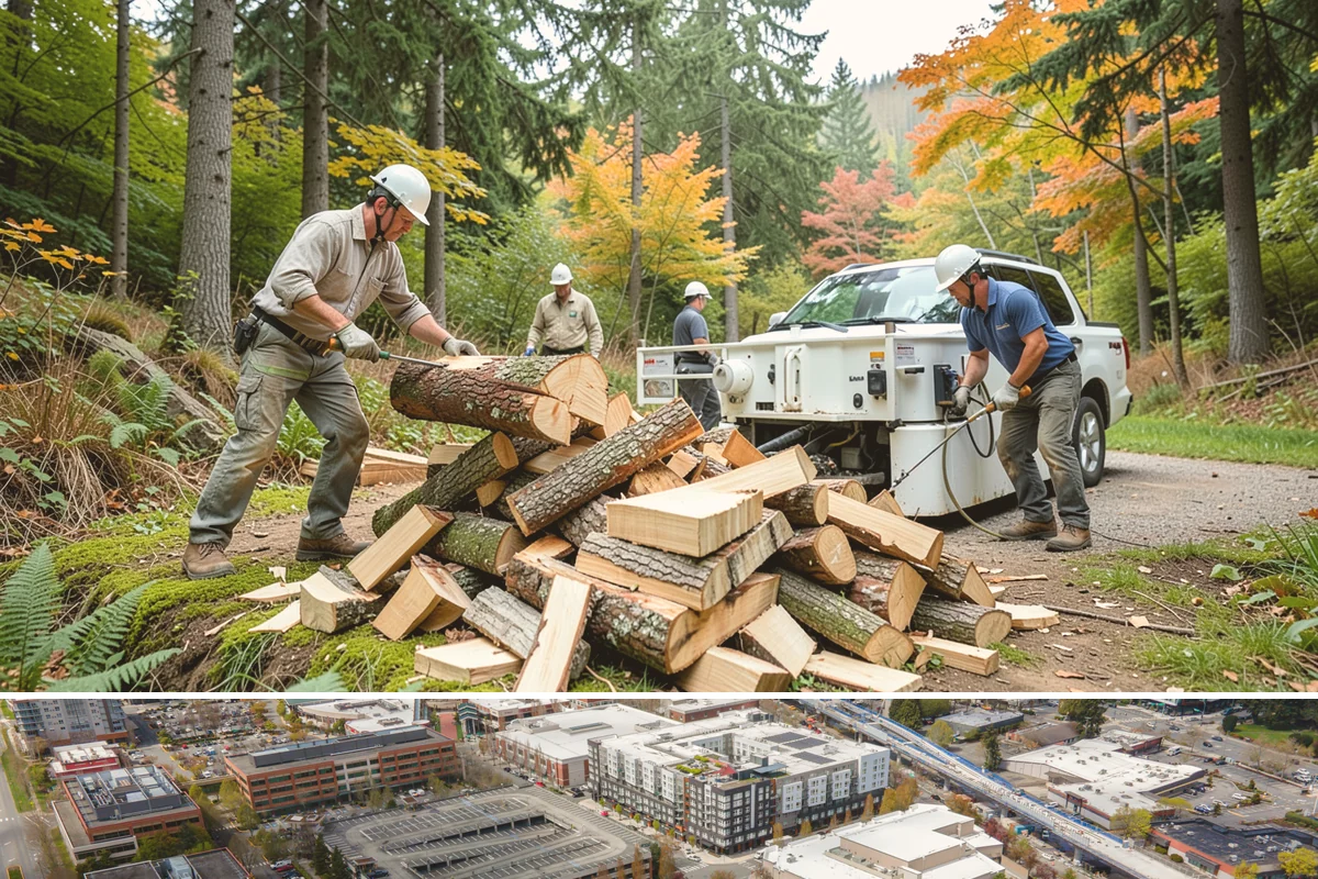 Firewood Relocation in Redmond, King County, WA - Often requested in early fall when moving wood into covered storage ahead of winter.