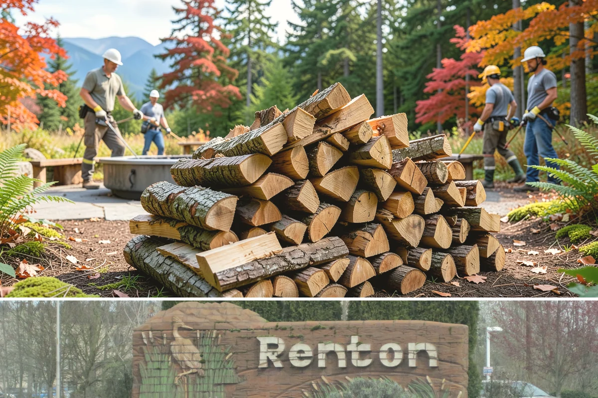Firewood Relocation in Renton, King County, WA - Often requested in early fall when moving wood into covered storage ahead of winter.