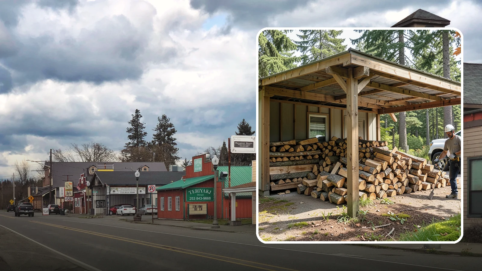 Firewood Relocation in Roy, Pierce County, WA - Our firewood relocation service moves your existing wood supply to a new spot, shed, or property without the back-breaking work.