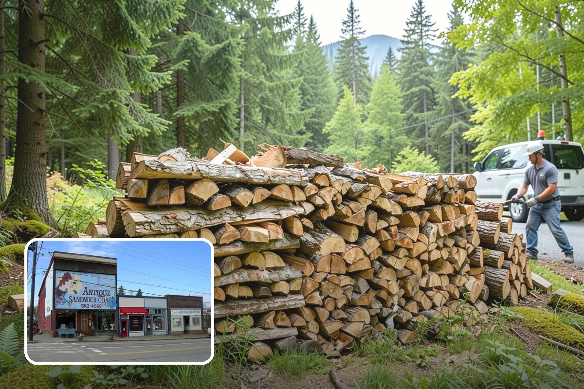 Firewood Relocation in Ruston, Pierce County, WA - Moves heavy wood so you do not have to