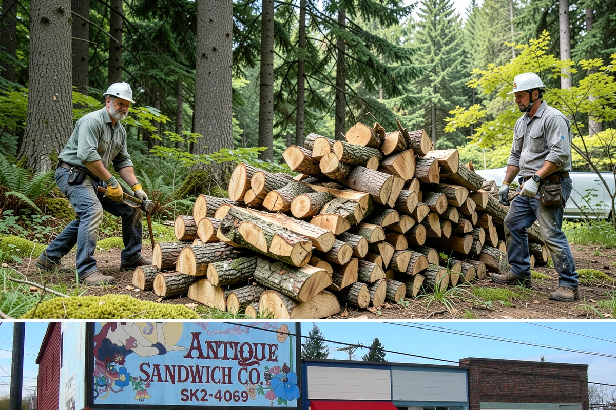 Firewood Relocation in Ruston, Pierce County, WA - Often requested in early fall when moving wood into covered storage ahead of winter.