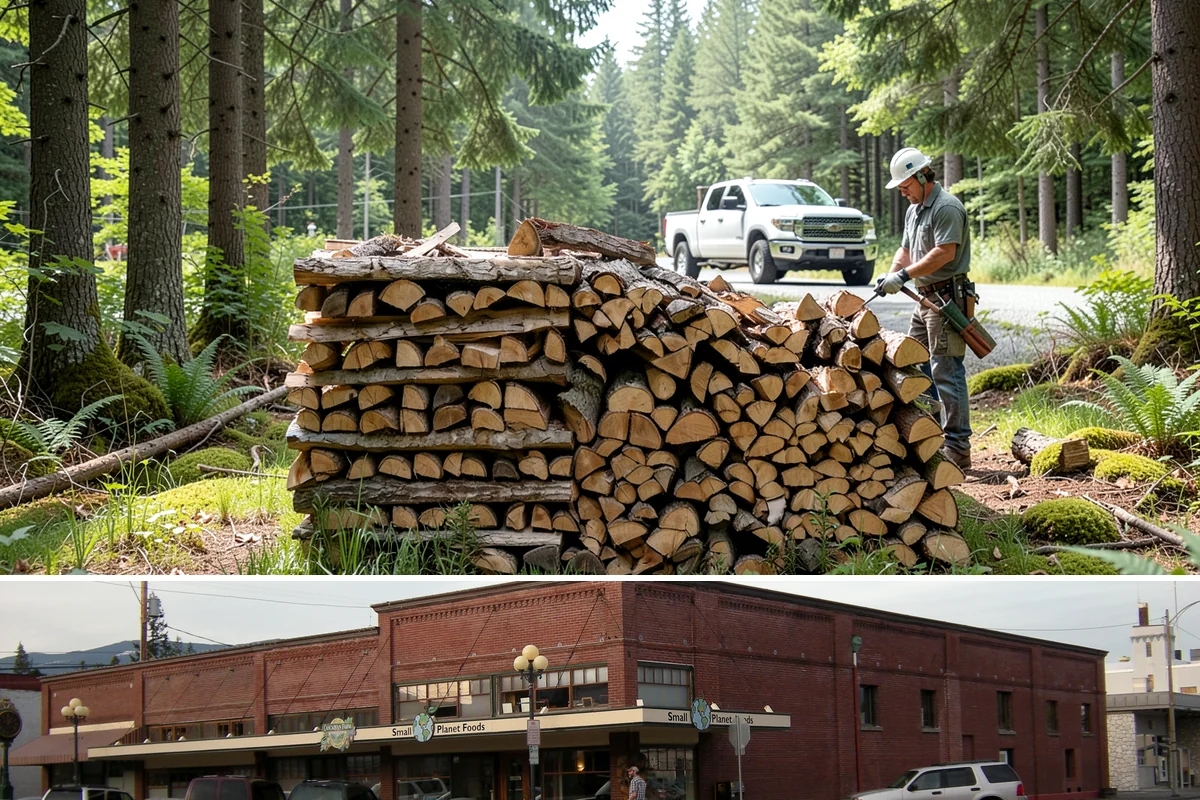 Firewood Relocation in Sedro-Woolley, Skagit County, WA - Often requested in early fall when moving wood into covered storage ahead of winter.