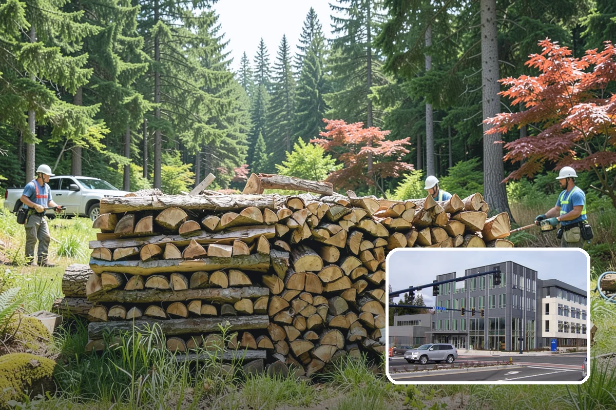 Firewood Relocation in Shoreline, King County, WA - Moves heavy wood so you do not have to