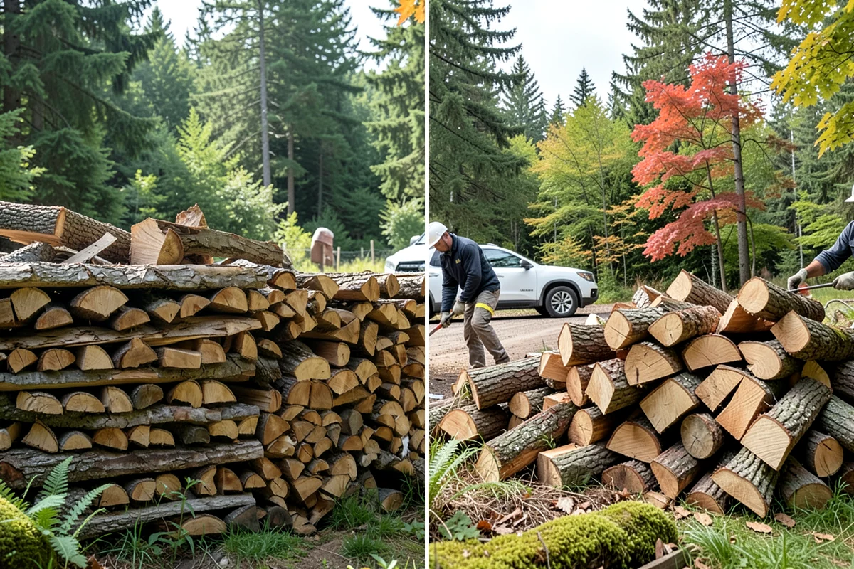 Firewood Relocation in Shoreline, King County, WA - Show us the wood and where it needs to go