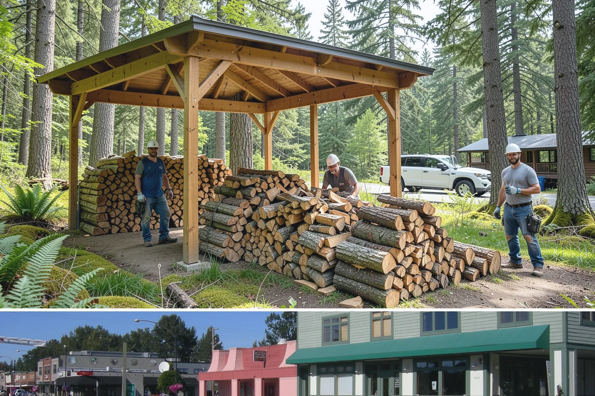 Firewood Relocation in Snoqualmie, King County, WA - Often requested in early fall when moving wood into covered storage ahead of winter.