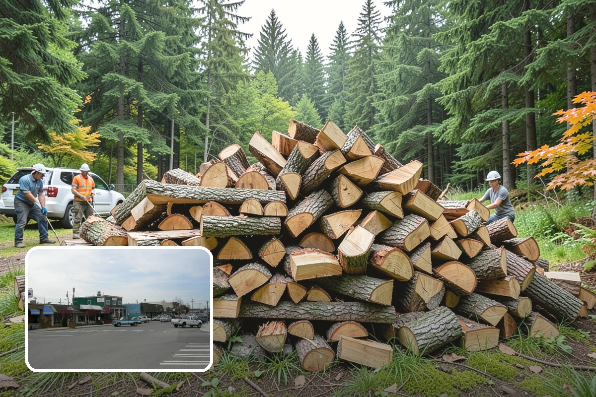 Firewood Relocation in Stanwood, Snohomish County, WA - Moves heavy wood so you do not have to