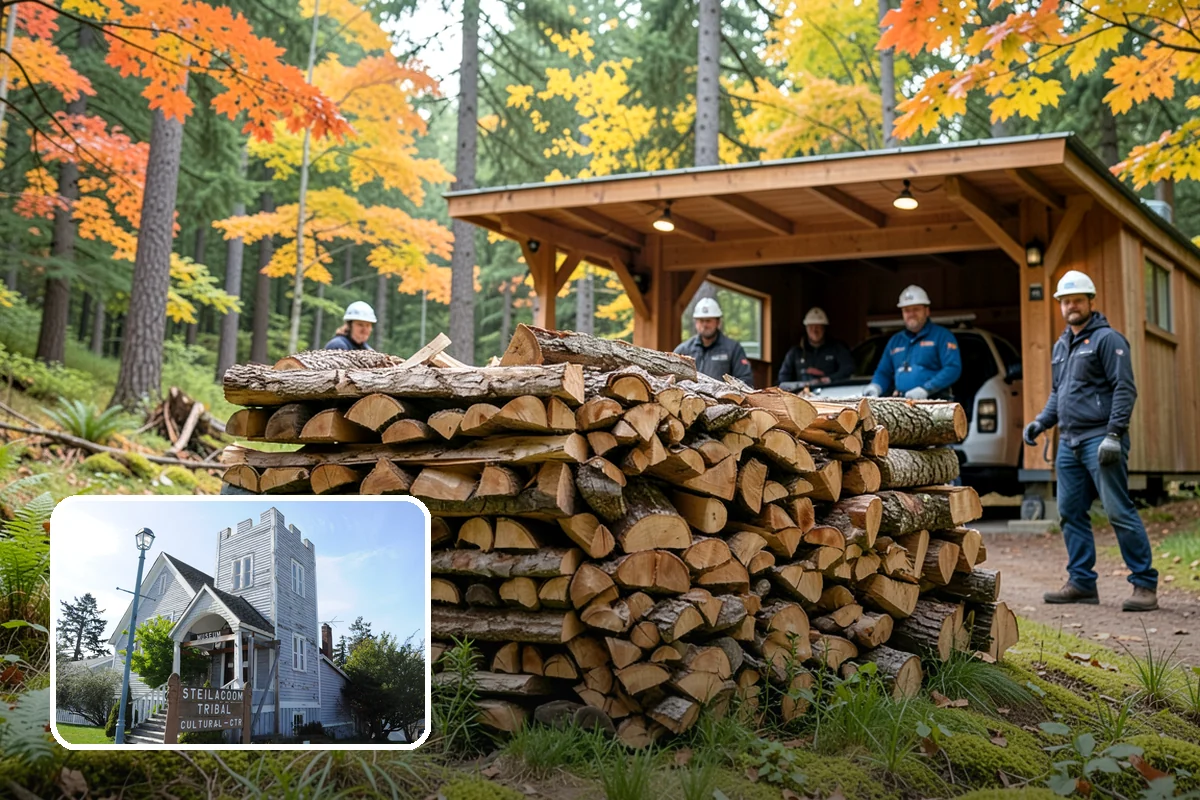 Firewood Relocation in Steilacoom, Pierce County, WA - Moves heavy wood so you do not have to
