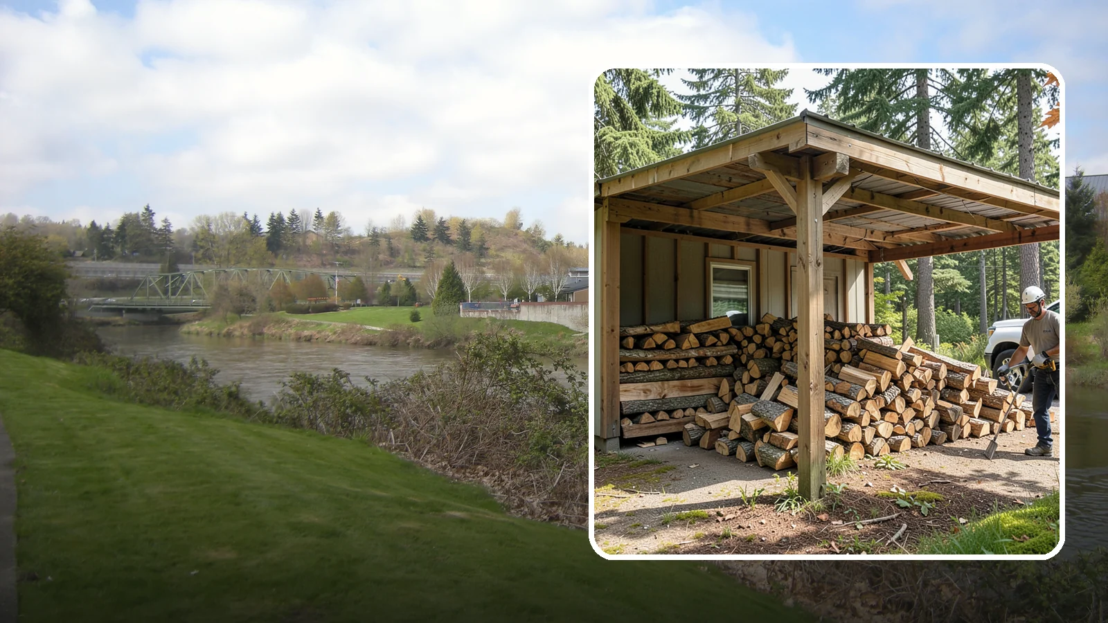 Firewood Relocation in Tukwila, King County, WA - Our firewood relocation service moves your existing wood supply to a new spot, shed, or property without the back-breaking work.