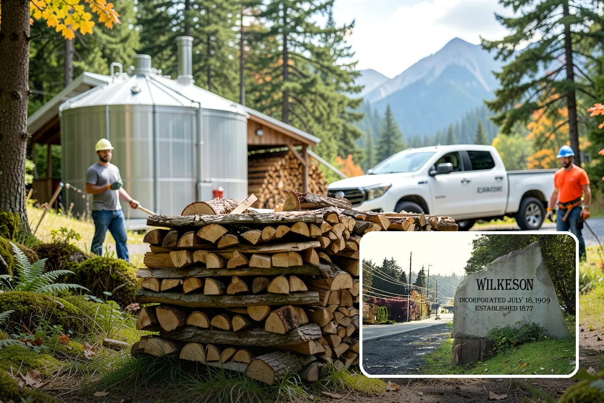 Firewood Relocation in Wilkeson, Pierce County, WA - Moves heavy wood so you do not have to