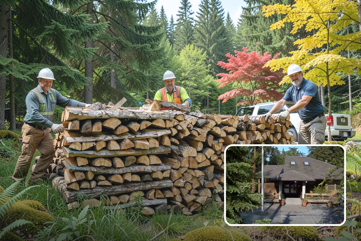 Firewood Relocation in Yarrow Point, King County, WA - Moves heavy wood so you do not have to