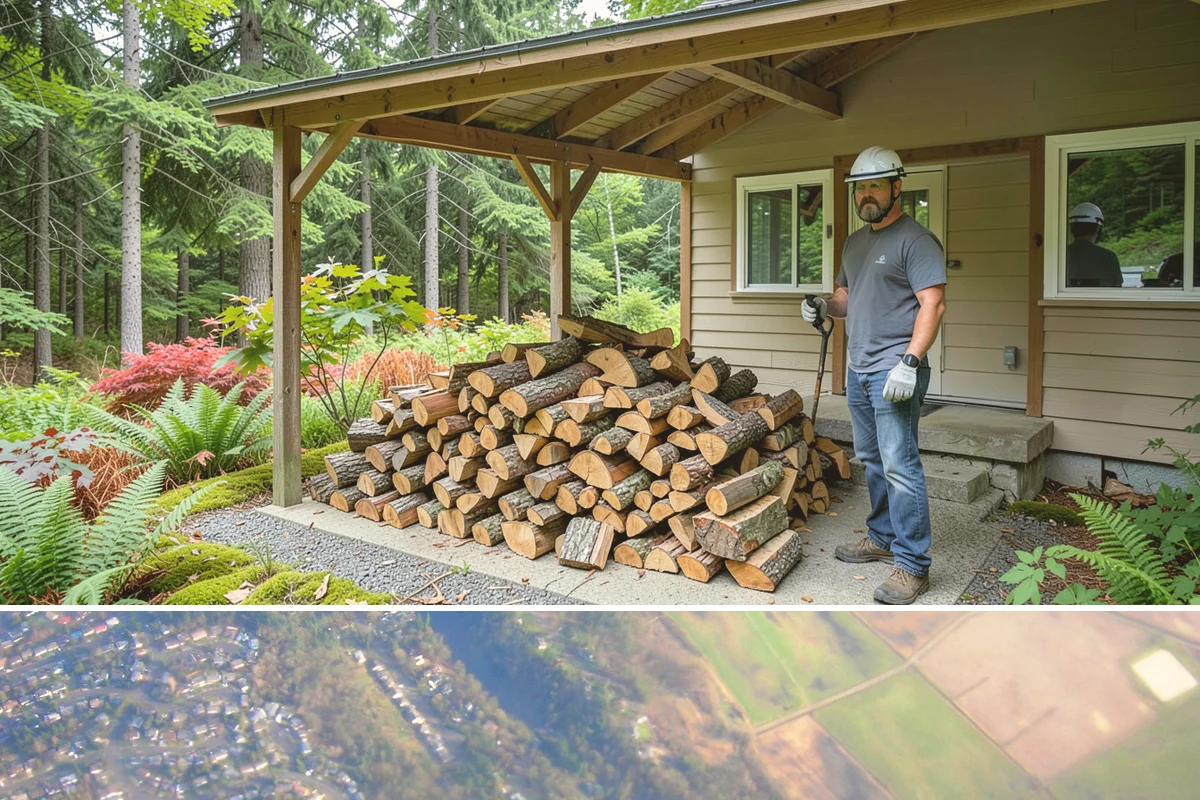 Firewood Restocking in Algona, King County, WA - Set up restocking before winter so your automatic refills carry you through the coldest, wettest months.